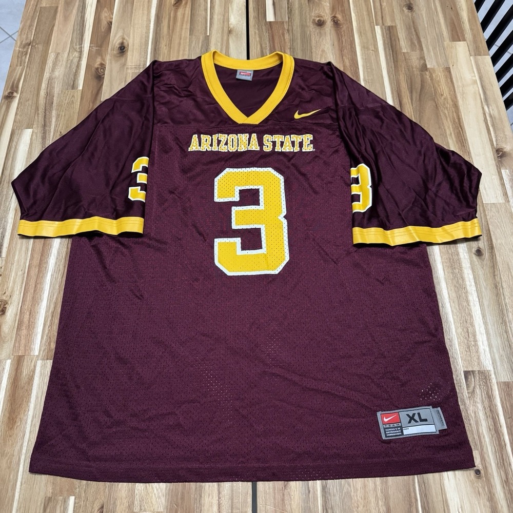 Ariozna State Sun Devils Football Jersey Mens XL Maroon Nike College Y2K #3